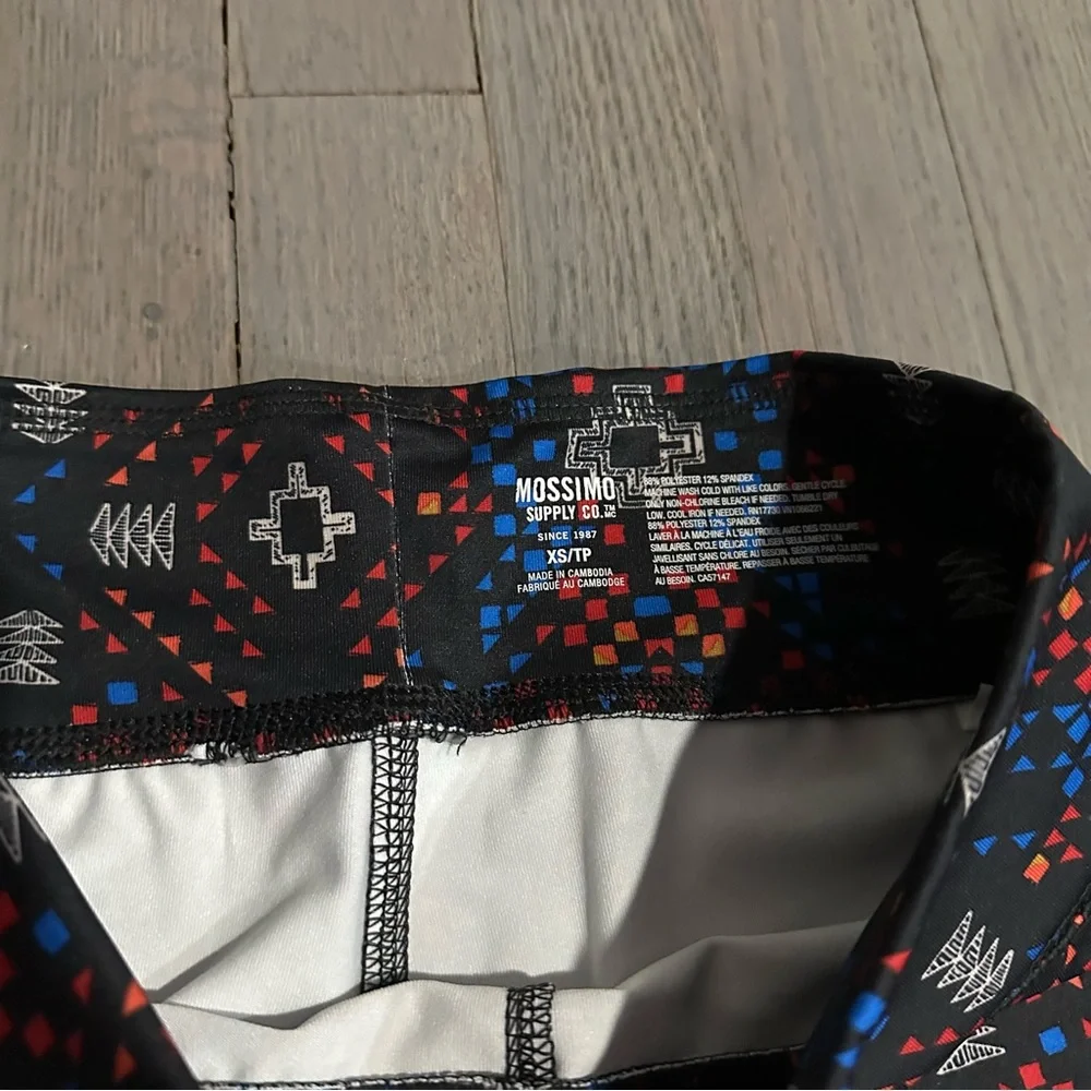 Mossimo Supply Co XS Printed Athletic Active Athleisure Leggings - Picture 4 of 7